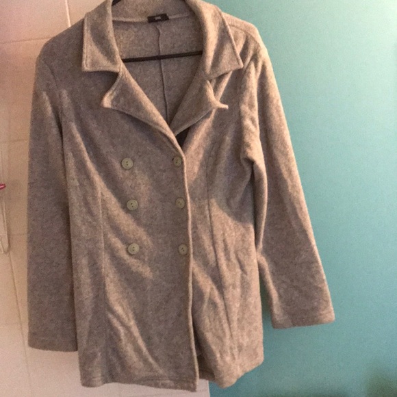 Women’s casual fleece pea coat - Picture 1 of 2